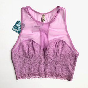 FREE PEOPLE Intimate Bralette With Mesh Size XS